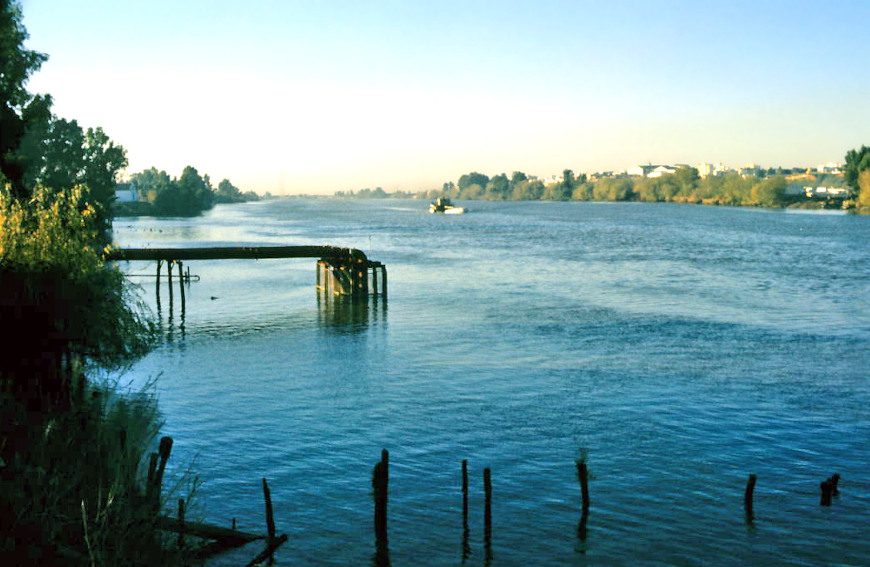 Guadalquiver River at Coria del Rio